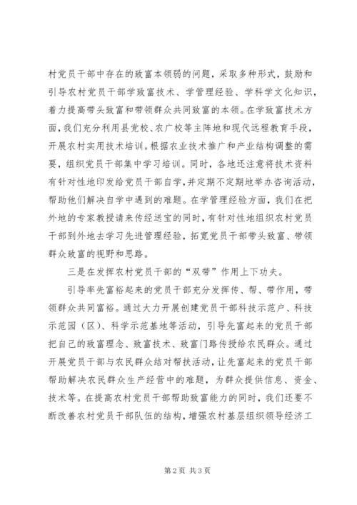 发挥致富带头人在发展农村经济中的作用.docx