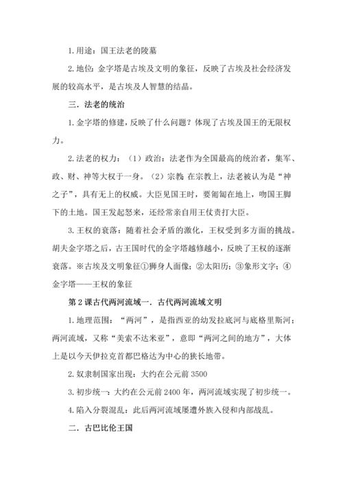 九年级历史下册七个单元知识集锦.docx