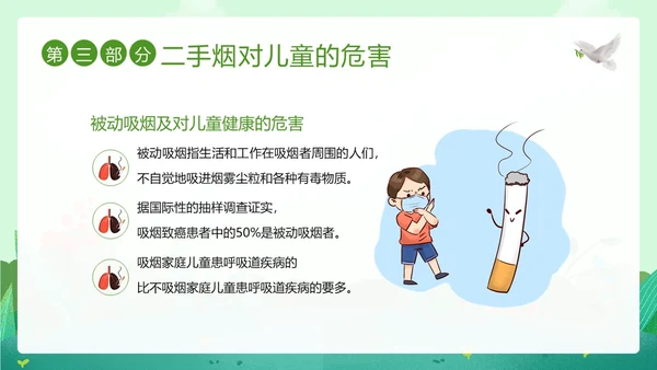 世界无烟日幼儿园禁烟家长会PPT课件