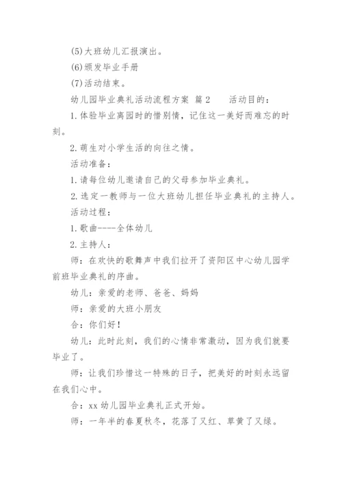 幼儿园毕业典礼活动流程方案.docx