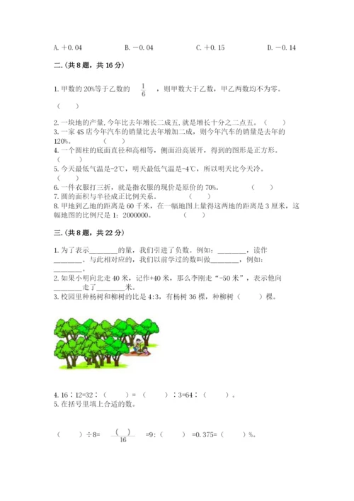 青岛版数学小升初模拟试卷【易错题】.docx