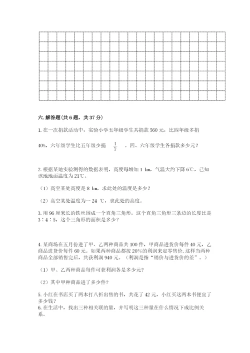 冀教版六年级下册数学 期末检测卷精品【能力提升】.docx