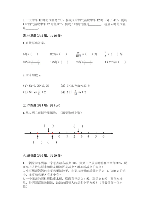 晴隆县六年级下册数学期末测试卷附答案.docx