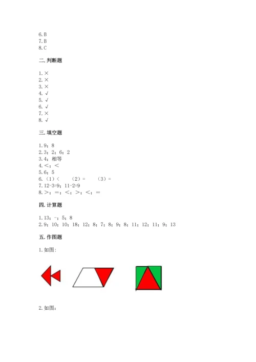 人教版一年级下册数学期中测试卷各版本.docx