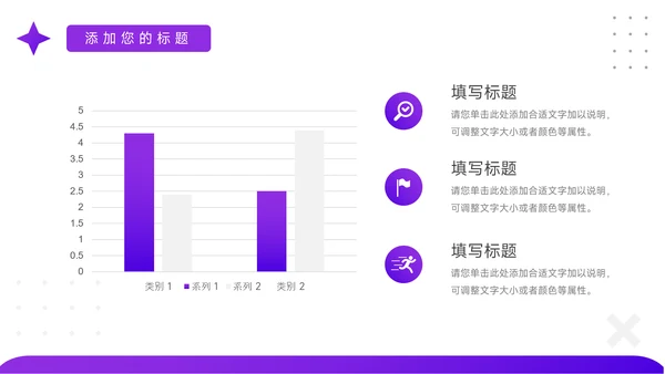 紫色渐变总结及未来展望PPT模板