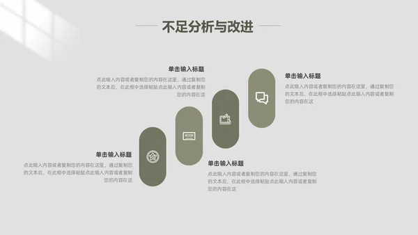 极简风工作总结PPT模板