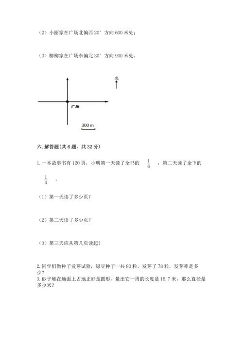 小学数学六年级上册期末试卷带答案（最新）.docx