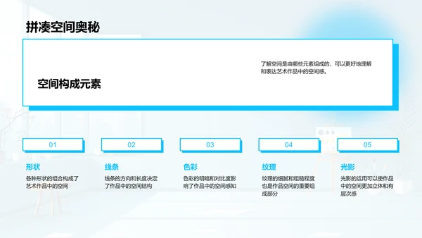 艺术空间理解与应用PPT模板