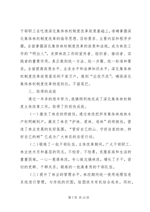 乡镇集体林权制度改革工作总结.docx