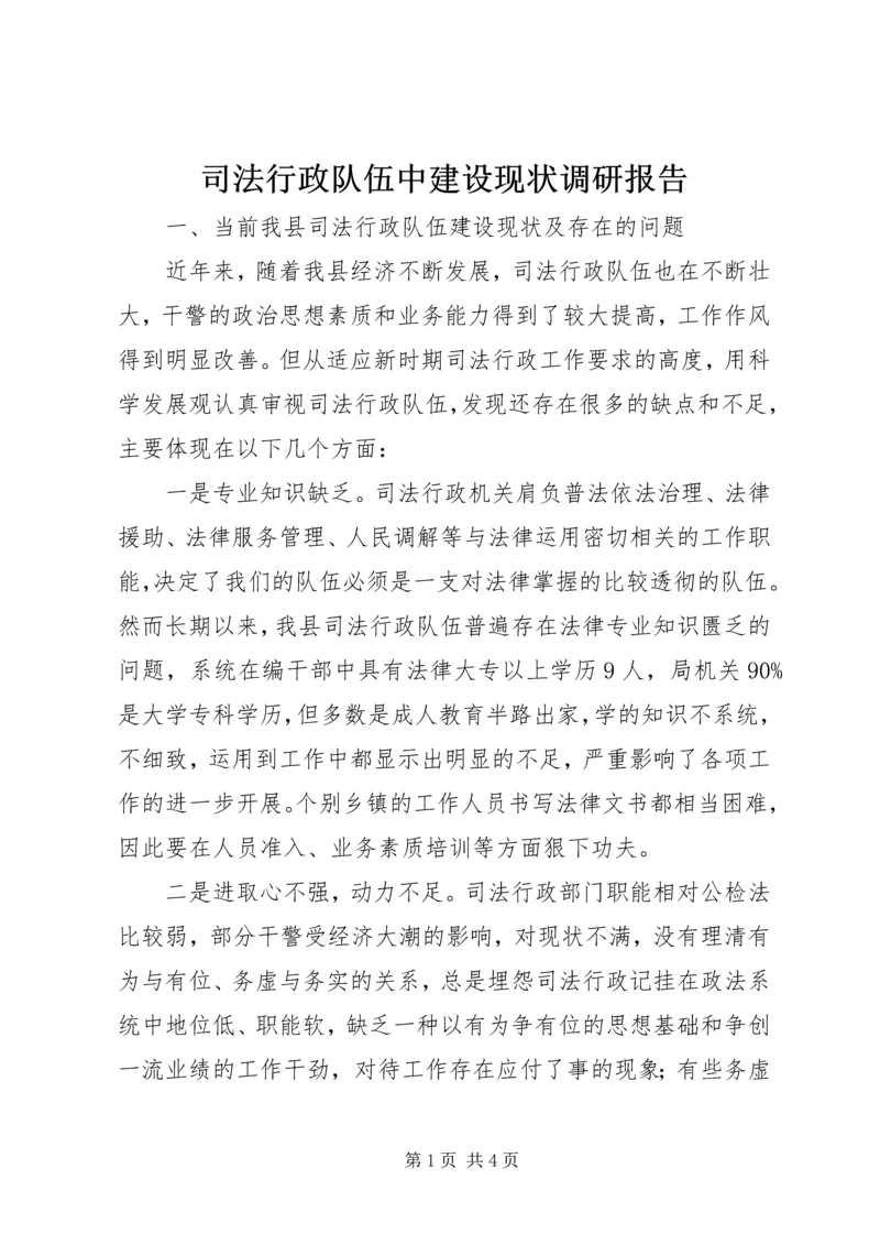 司法行政队伍中建设现状调研报告 (5).docx