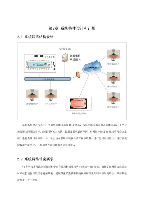 新版物业公司网络视频会议系统整体解决方案模板.docx