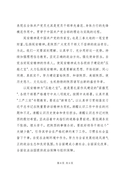 弘扬延安精神大讨论发言稿.docx