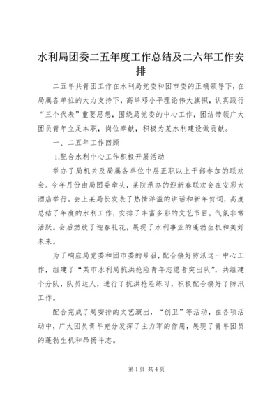 水利局团委二五年度工作总结及二六年工作安排 (2).docx