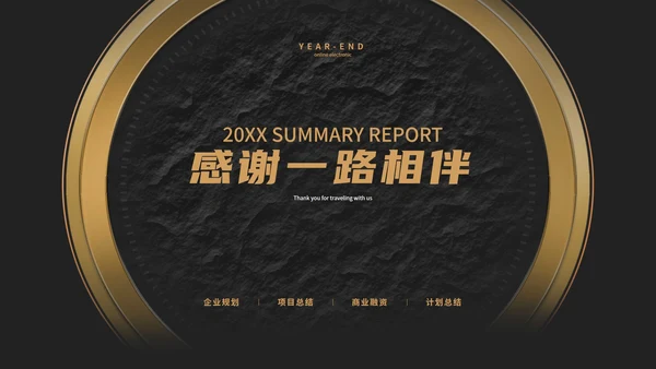 经典年终汇报PPT模板