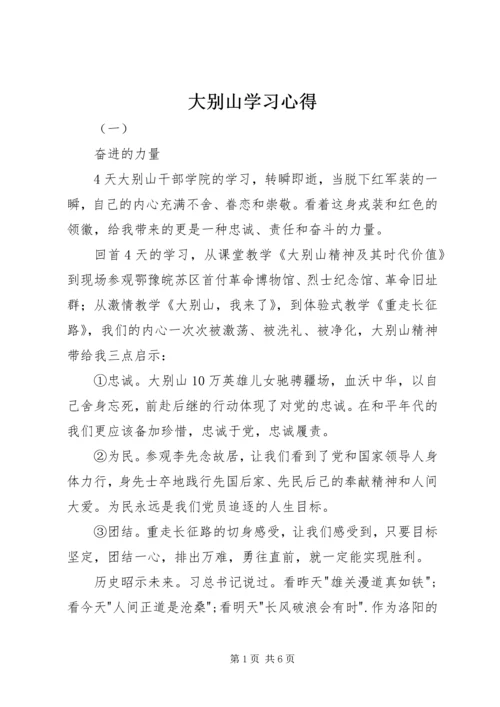 大别山学习心得.docx