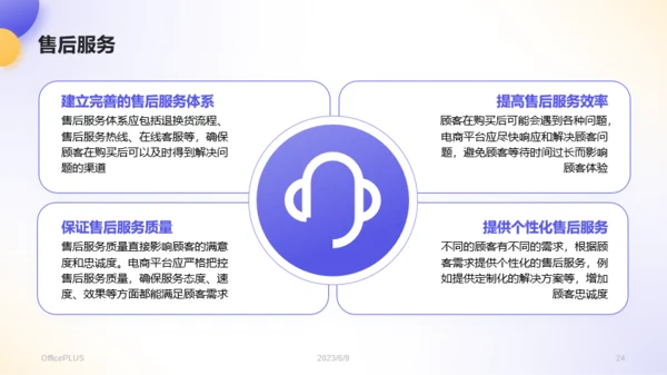 蓝紫色3D风电商营销活动策划PPT模板
