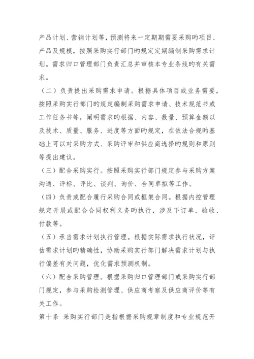 x公司采购管理实施细则.docx