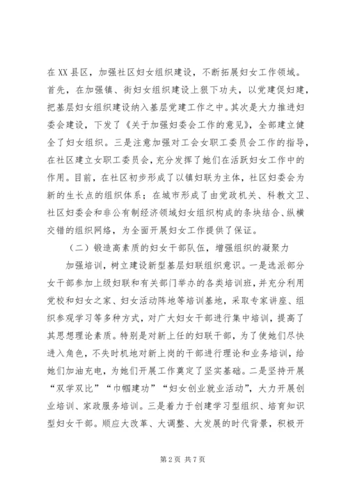 基层妇联组织状况调研报告.docx