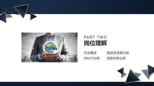 三角形岗位竞聘述职报告通用PPT模板