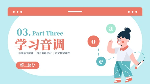 一起来学拼音认读课件通用PPT模板
