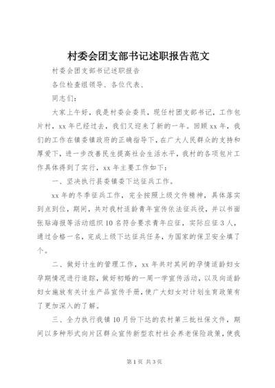 村委会团支部书记述职报告范文.docx