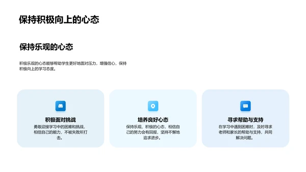 初三学业指导报告PPT模板