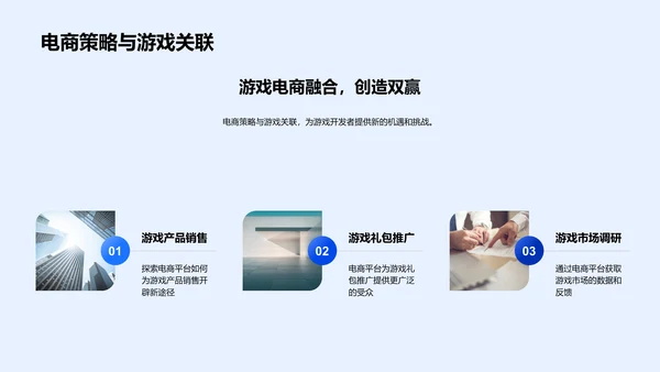 游戏电商新策略报告PPT模板