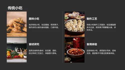 橙色摄影风家乡旅游纪实相册PPT模板