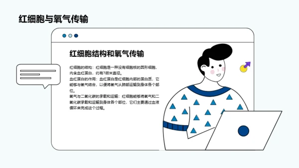 蓝色细胞结构和功能介绍PPT模板