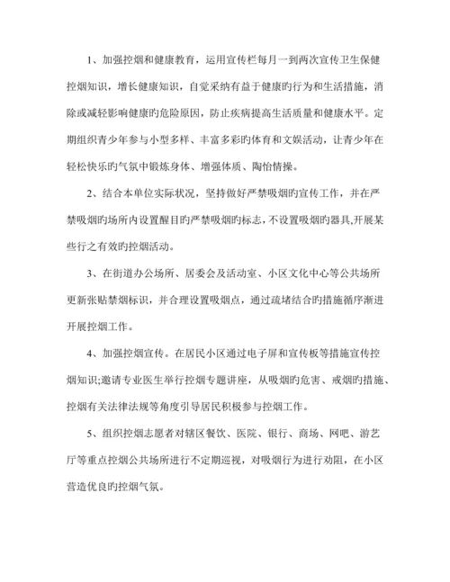 春蕾社区控烟制度及措施.docx