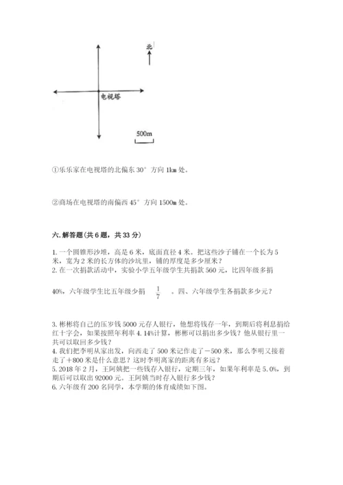 冀教版小学六年级下册数学期末检测试题【名师系列】.docx
