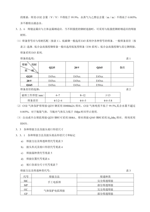 焊接工艺规范及操作规程.docx