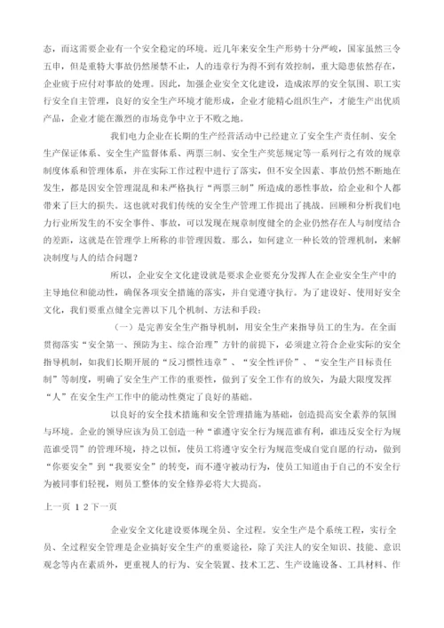 强化安全文化建设建立安全生产长效机制.docx
