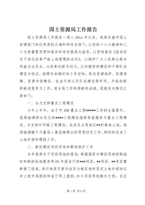 国土资源局工作报告 (6).docx