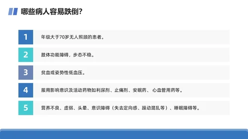 商务+简约+跌倒坠床紧急预案+课件+医疗应急预案培训