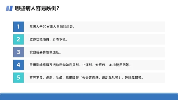 商务+简约+跌倒坠床紧急预案+课件+医疗应急预案培训