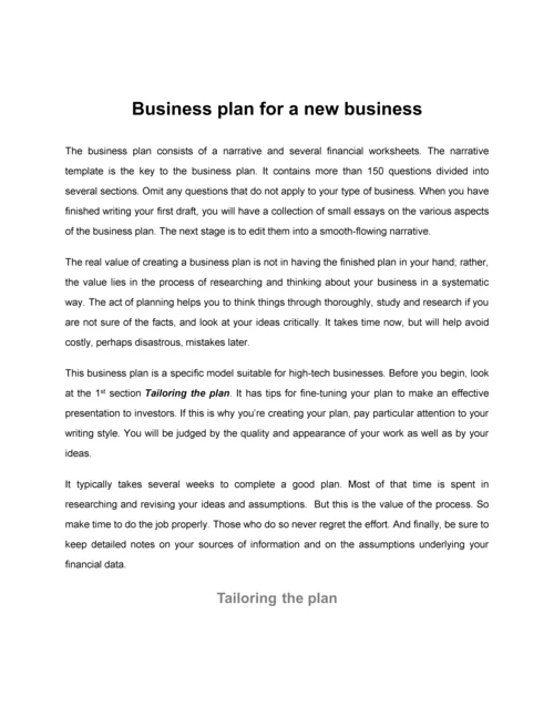 Businessplantemplate全英商业综合计划书模板.docx