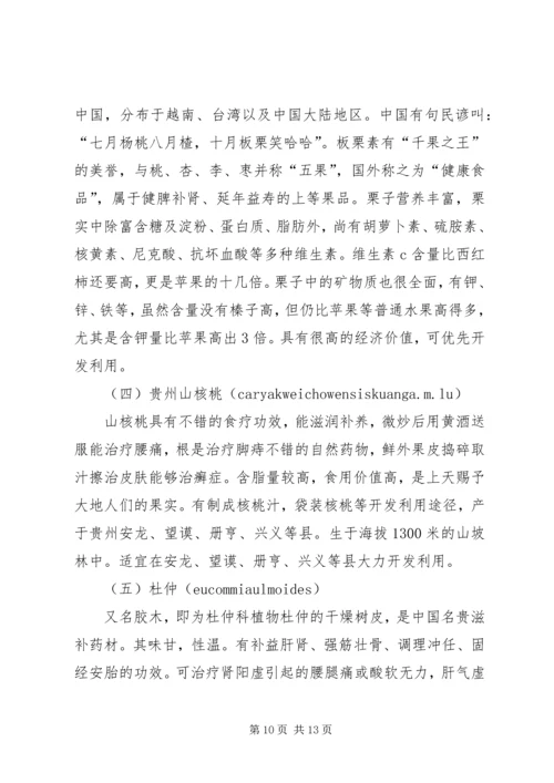 植物资源学报告.docx