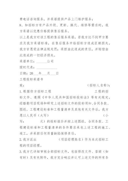 投标服务方案承诺书.docx