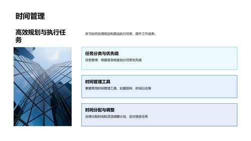 工作效率提升讲座PPT模板