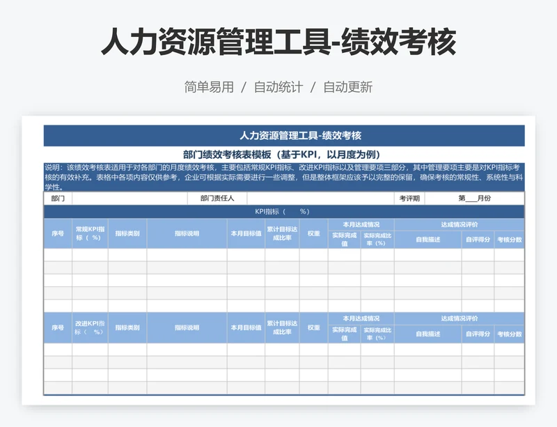 人力资源管理工具-绩效考核