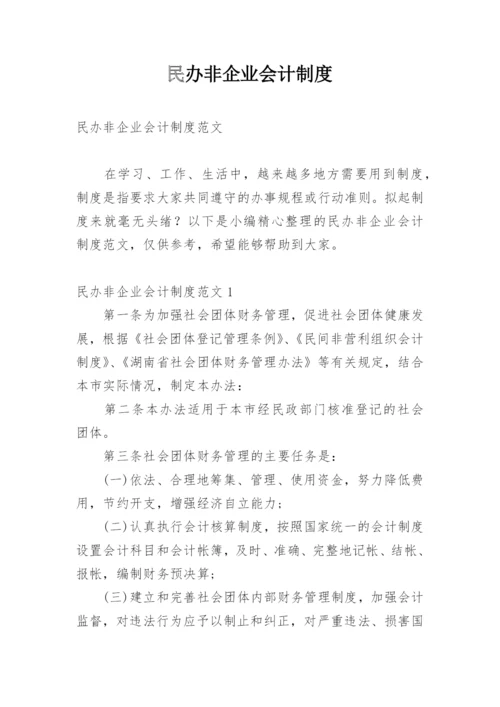 民办非企业会计制度.docx