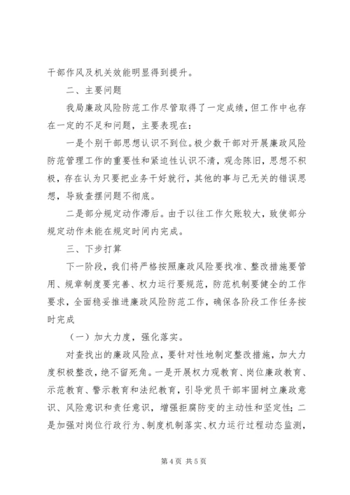 县审计局全面推进廉政风险防范工作自查报告.docx