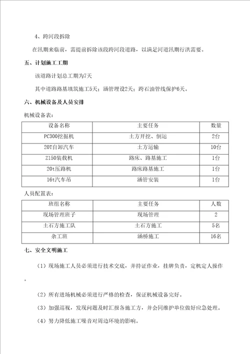 施工现场临时道路布置及施工方案