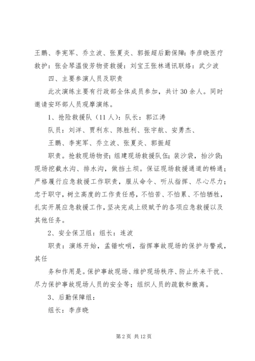 防汛应急演练实施方案 (4).docx