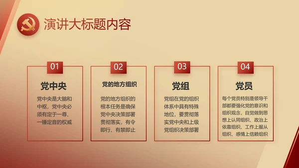 红色党建党支部述职报告动态PPT党课