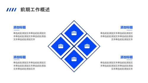 蓝色商务风工作总结汇报PPT模板
