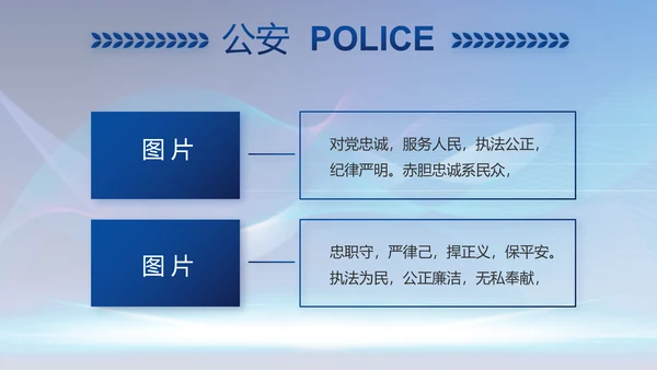 蓝色科技感公安信息化建设总结PPT