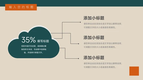 绿橙简约复古服装品牌介绍PPT模板