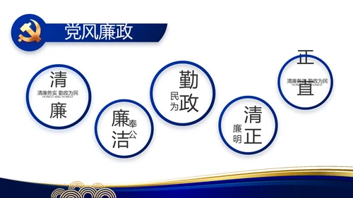 蓝色大气党支部工作专题动态PPT